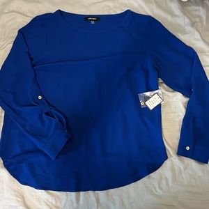 Nine West royal blue blouse